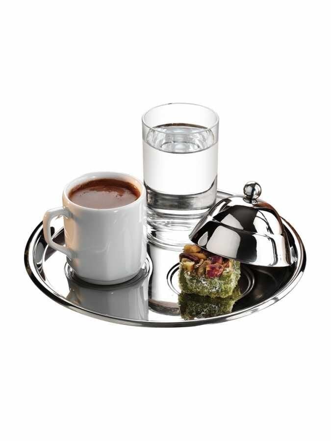 Narin Metal Türk Kahve Fincanı İkram Seti