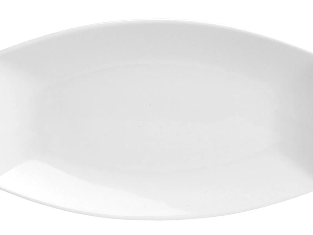 Porland 114441 Square Beyaz Kayık Tabak 41cm 6 Adet