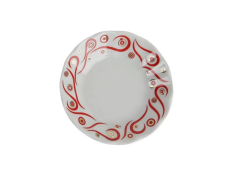 Porland 127912 Kırmızı Yakamoz Çay Tabağı 11cm 6 Adet