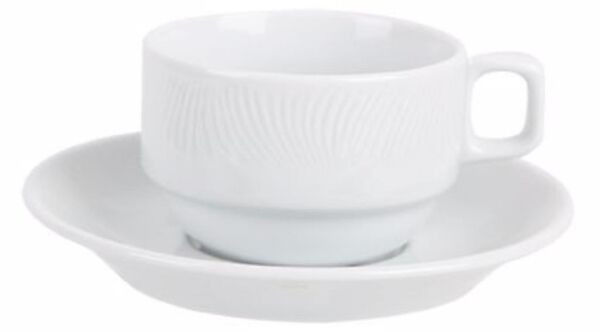 Porland 323307 Lara Beyaz Çay Fincanı 177 cc 6’lı