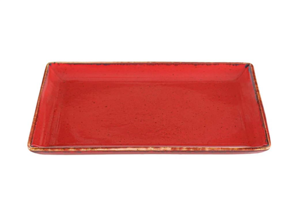 Porland 358827 Seasons Kırmızı Kahvaltı Tabağı 21x28cm 6 adet