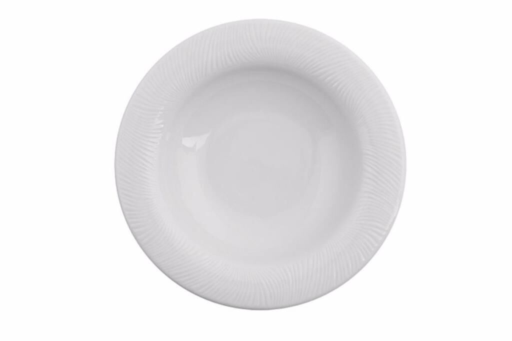 Porland Lara Beyaz Çukur Tabak 21cm 6 Adet