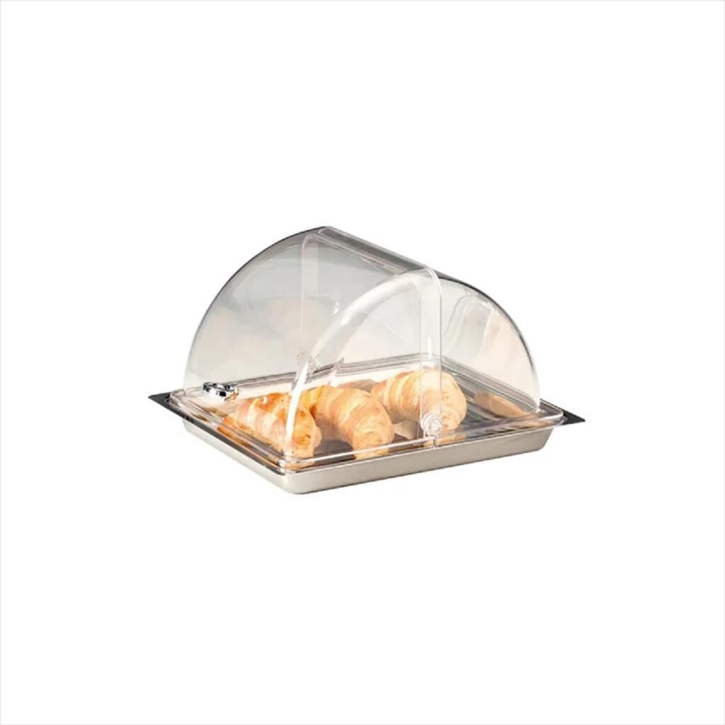 Zicco ZCP 714 Rolltop Kapaklı Polikarbon Muhafaza Kabı, GN 1/2, 30x36 cm
