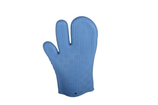 Globy Profosyonel Silikon Fırın Eldiveni Mavi