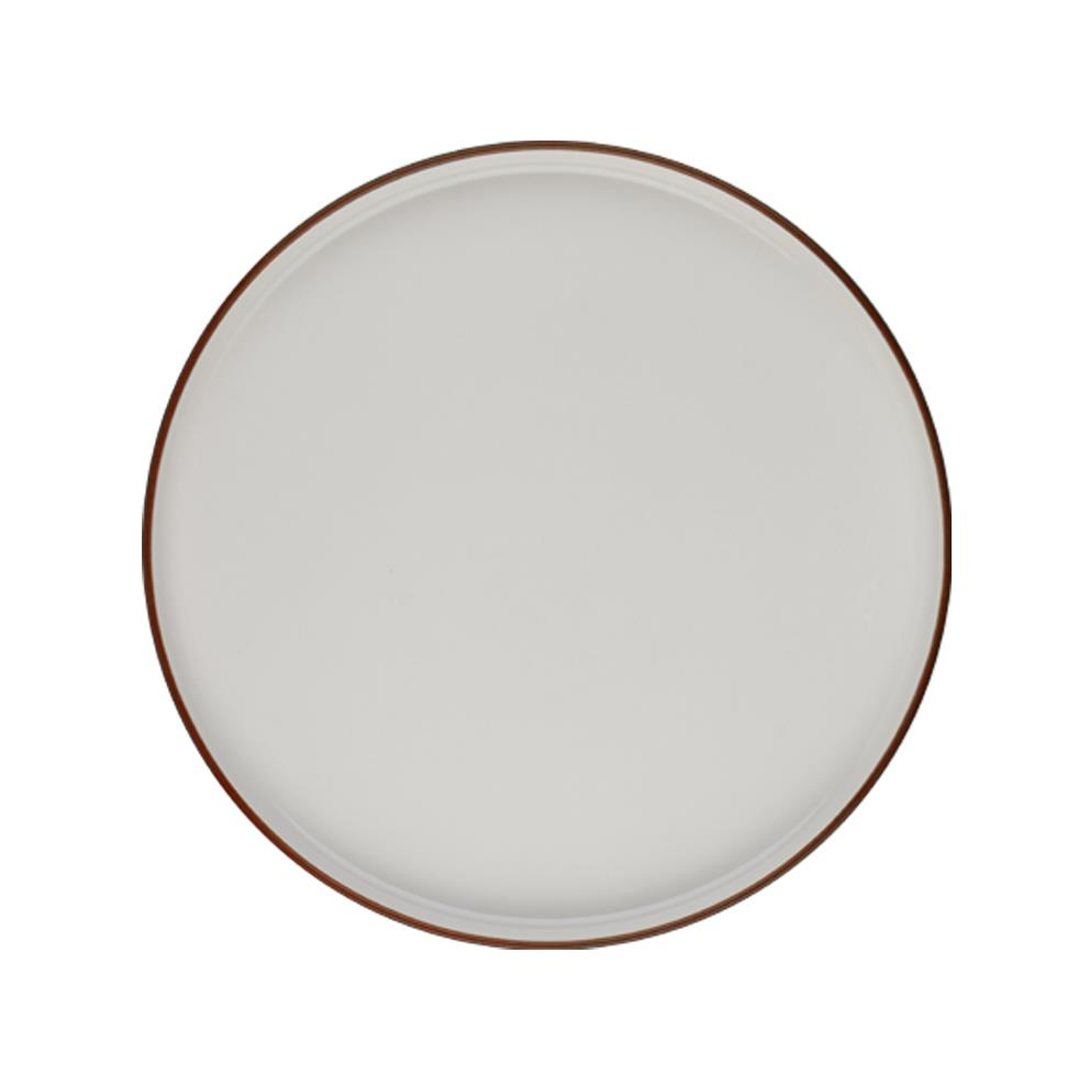 ID Fine Modest Brown Stolt Düz Tabak 28 cm 6'lı