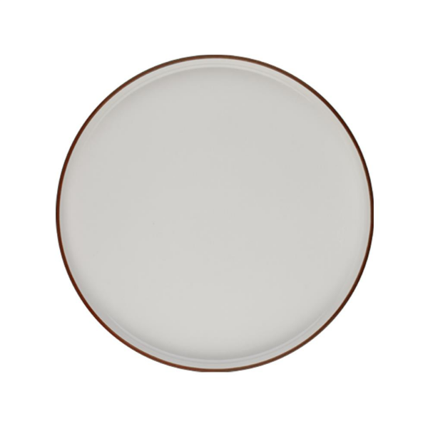 ID Fine Modest Brown Stolt Düz Tabak 28 cm 6'lı