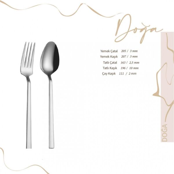 Lugga Doğa Model 18/10 Yemek Bıçağı 12 Adet