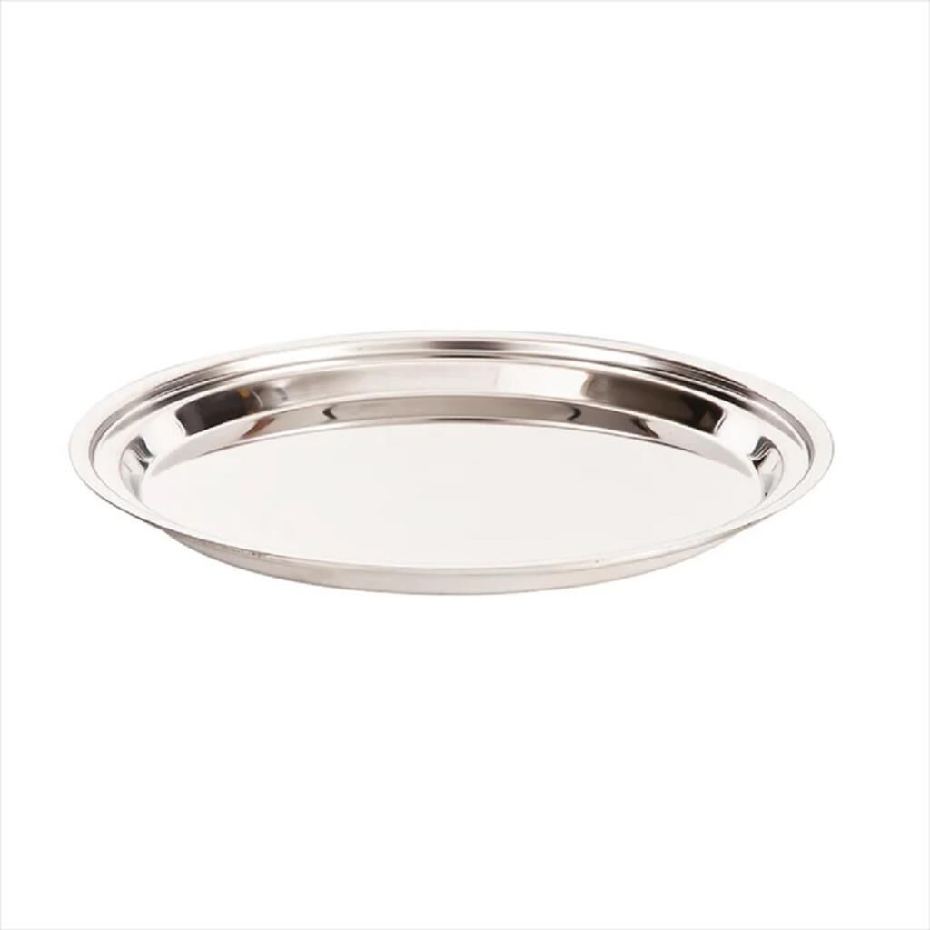 Zicco Yuvarlak Çelik Teşhir Tepsi 35 cm - ZCP 405