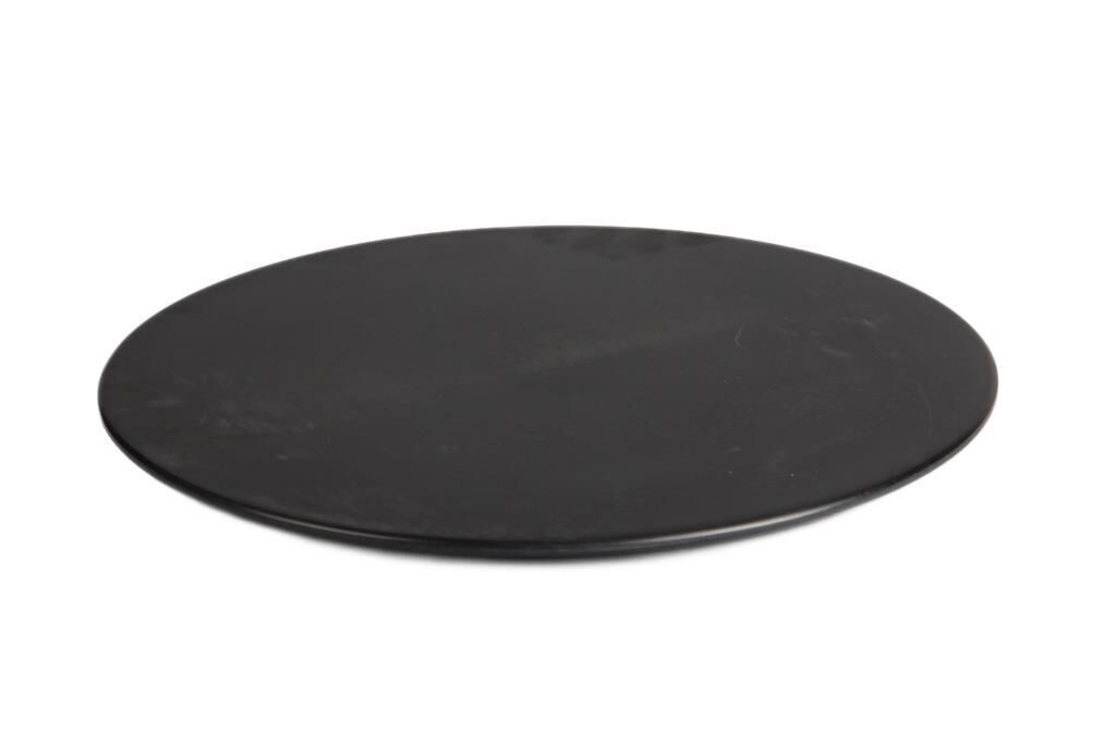 Globy Açık Büfe Yuvarlak Sunum Tabak Siyah 33×2 Cm