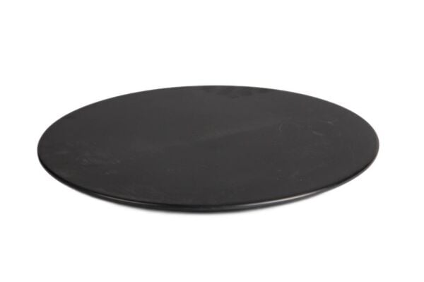 Globy Açık Büfe Yuvarlak Sunum Tabak Siyah 33×2 Cm
