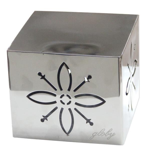 Globy Çelik Açıkbüfe Küp Teşhir Yükseltici, 15x15xH:12 cm