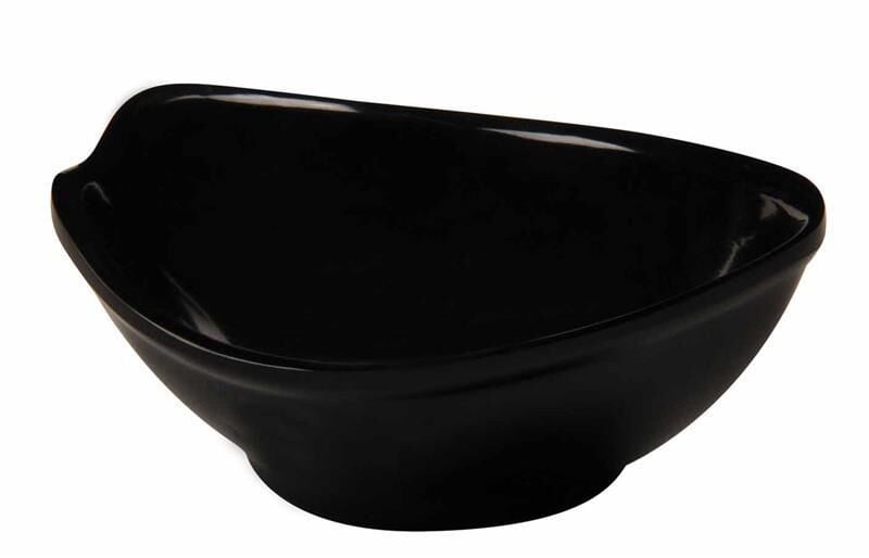 Globy Melamin Mini Kase, 9,5x7,5 cm, Siyah 6'lı