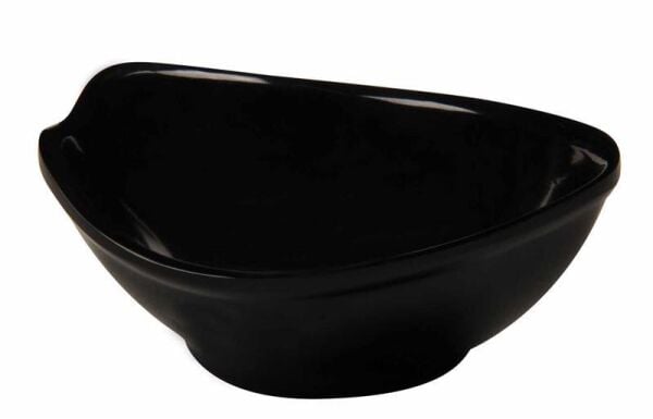 Globy Melamin Mini Kase, 9,5x7,5 cm, Siyah 6'lı