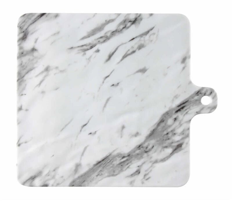 Globy Açık Büfe Melamin Sunum Tabak Mermer Desenli