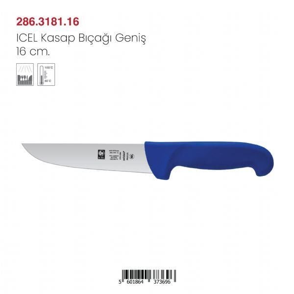 ICEL Kasap Bıçağı Geniş 16 cm