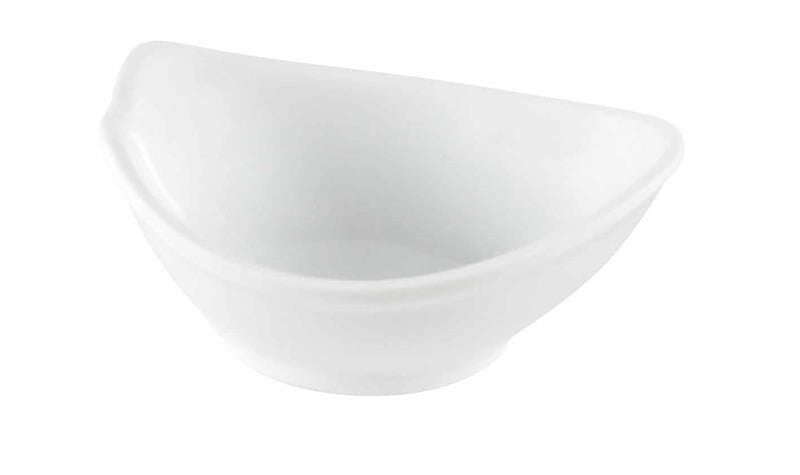 Globy Melamin Mini Kase, 9,5x7,5 cm,Beyaz 6'lı