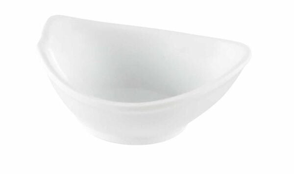 Globy Melamin Mini Kase, 9,5x7,5 cm,Beyaz 6'lı