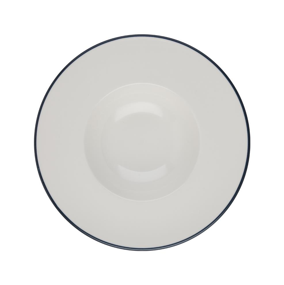 ID Fine Modest Navy Geniş Yanaklı Risotto Tabağı 29 cm 6’lı