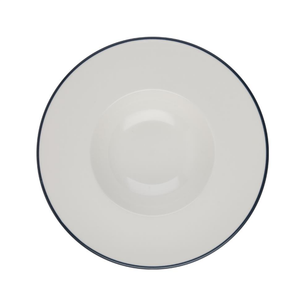 ID Fine Modest Navy Geniş Yanaklı Risotto Tabağı 29 cm 6’lı