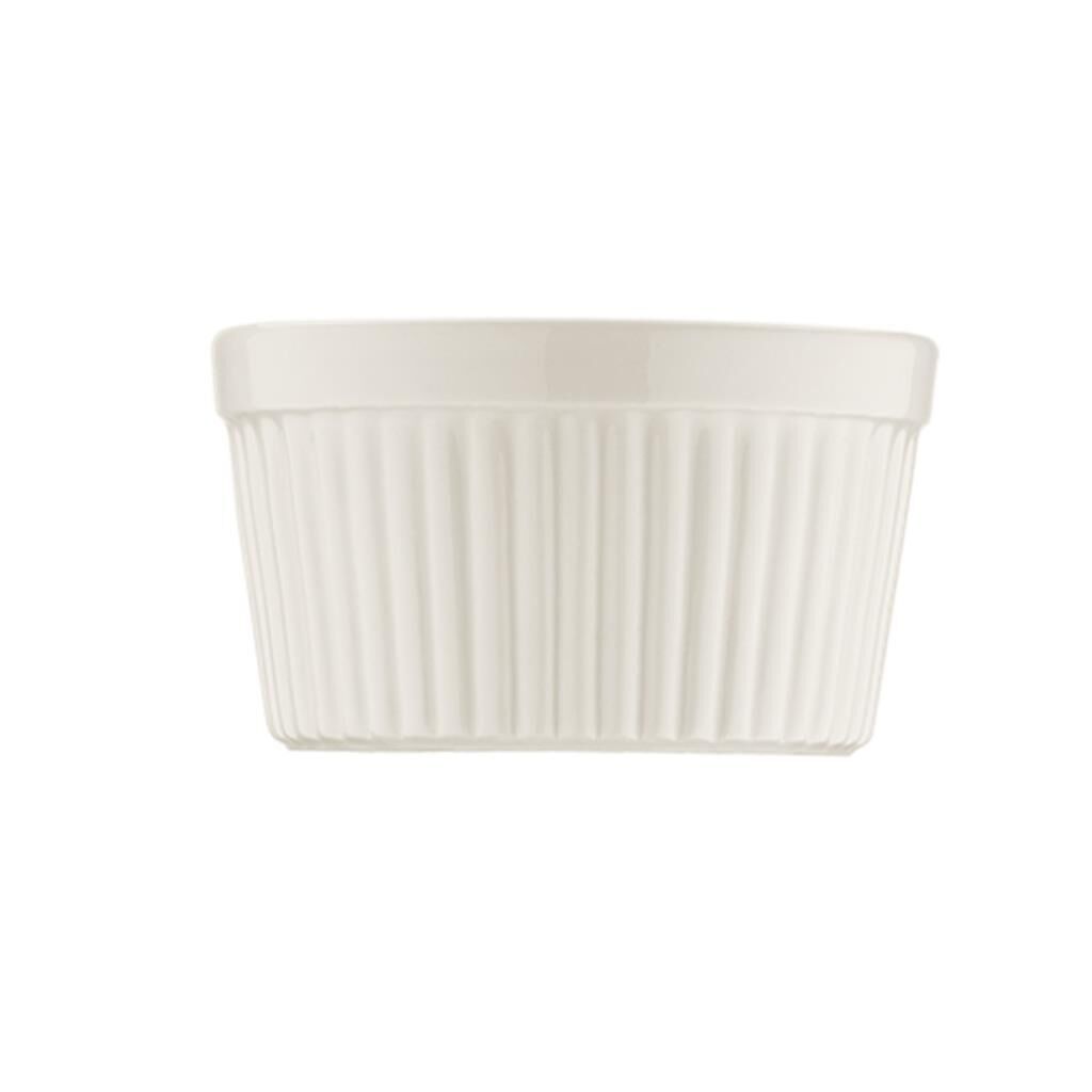 Bonna Porselen Optiva Rölyefli Sufle Kabı 6'lı 10 cm