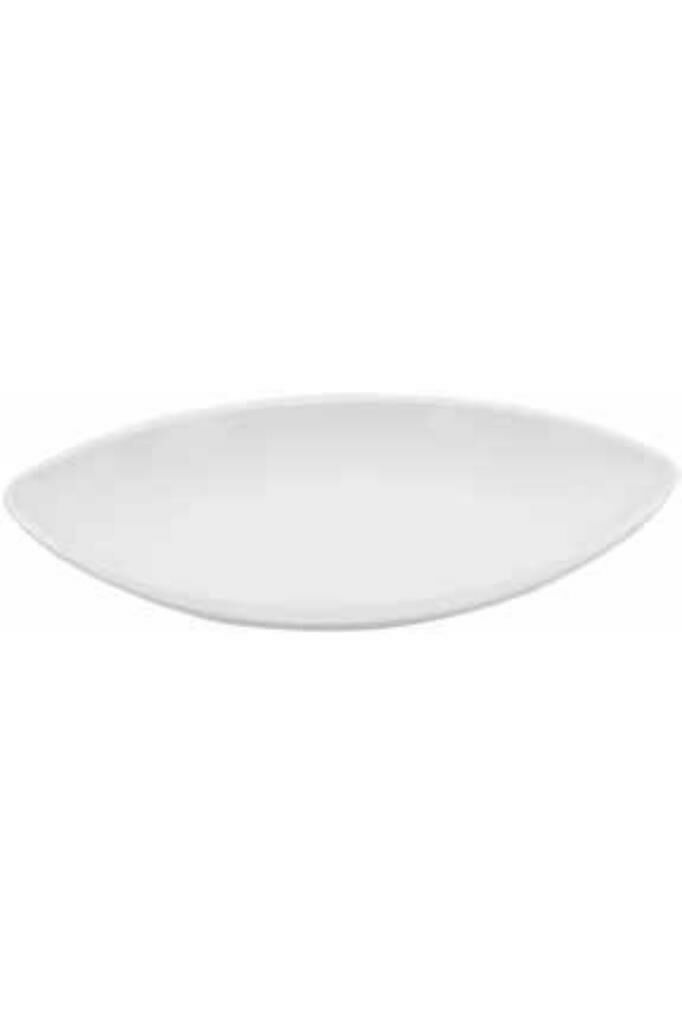 Globy Açık Büfe Sunum Yayvan Tabak Beyaz 35,5x18,5x5 cm
