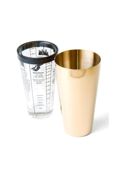 Biradlı BRD-3198 Boston Kokteyl Shaker, Altın 700 cl