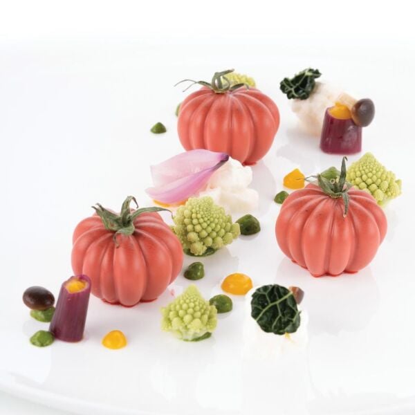 Silikomart Pomodoro 24 Domates Desen Silikon Kek Kalıbı 12'li - 36.330.36.0065