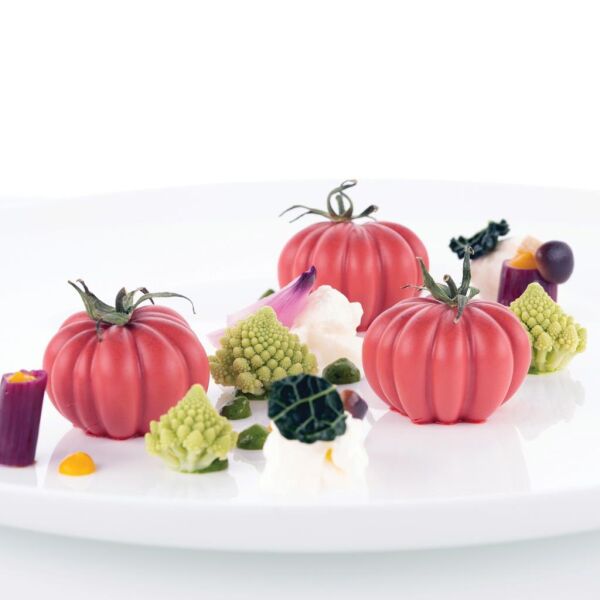 Silikomart Pomodoro 24 Domates Desen Silikon Kek Kalıbı 12'li - 36.330.36.0065