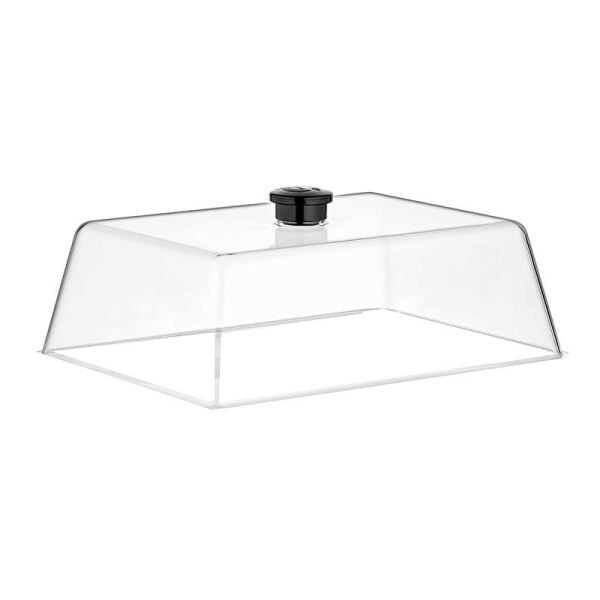 GastroPlast GF-16 Polikarbon Fanus, 20x26 cm, Siyah Kulplu