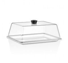 Gastroplast GFT-16 Polikarbon Fanus Tepsisi, 20x26 cm, Şeffaf