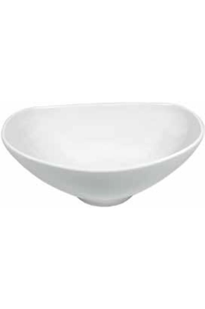 Globy Açık Büfe Melamin Oval Kase Beyaz 32,7x20,5x13 cm