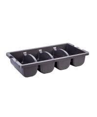 Şenyayla Plastik 4 Gözlü Endüstriyel Kaşıklık 10x28x52,5 cm - 5128