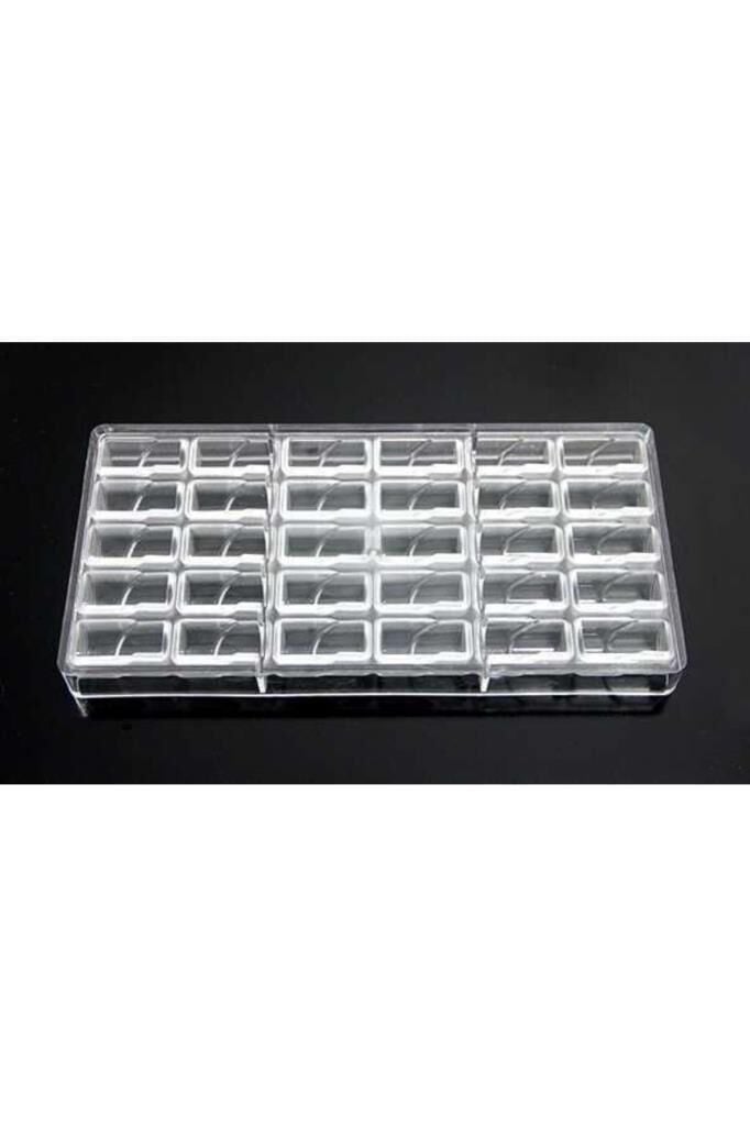 Globy Polikarbon Dikdörtgen Çikolata Kalıbı 21x28 mm 30'lu