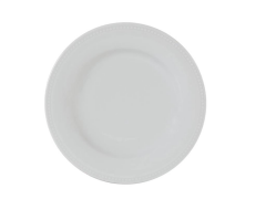 Porland Collet 184220 Beyaz Desen2 Düz Tabak 20cm 6 Adet