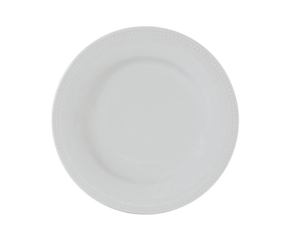Porland Collet 184220 Beyaz Desen2 Düz Tabak 20cm 6 Adet