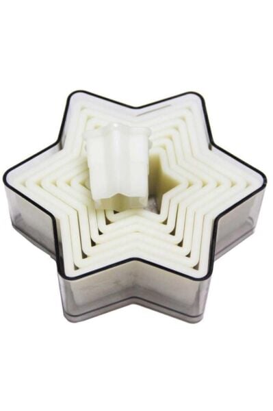 Globy Yıldız Düz Valovan Kalıbı, Kurabiye Kalıbı 7'li