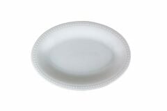 Porland Collet Beyaz Desen 2 Kayık Tabak 16 cm 6 Adet