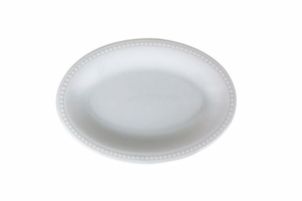 Porland Collet Beyaz Desen 2 Kayık Tabak 16 cm 6 Adet