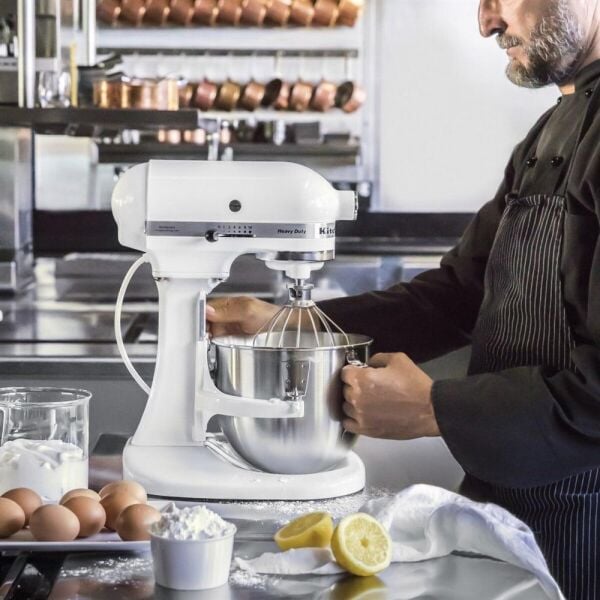 KitchenAidAğır Hizmet Tipi Stand Mikser Beyaz 4.8 L, Beyaz - 5KPM5EWH
