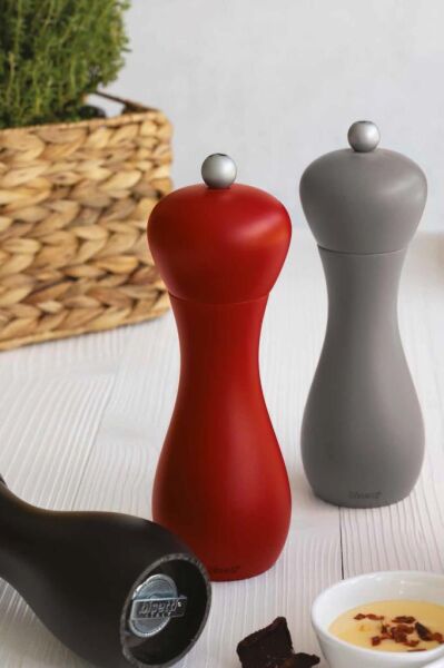 Bisetti Rimini Karabiber Değirmeni Mat Kırmızı 18 cm