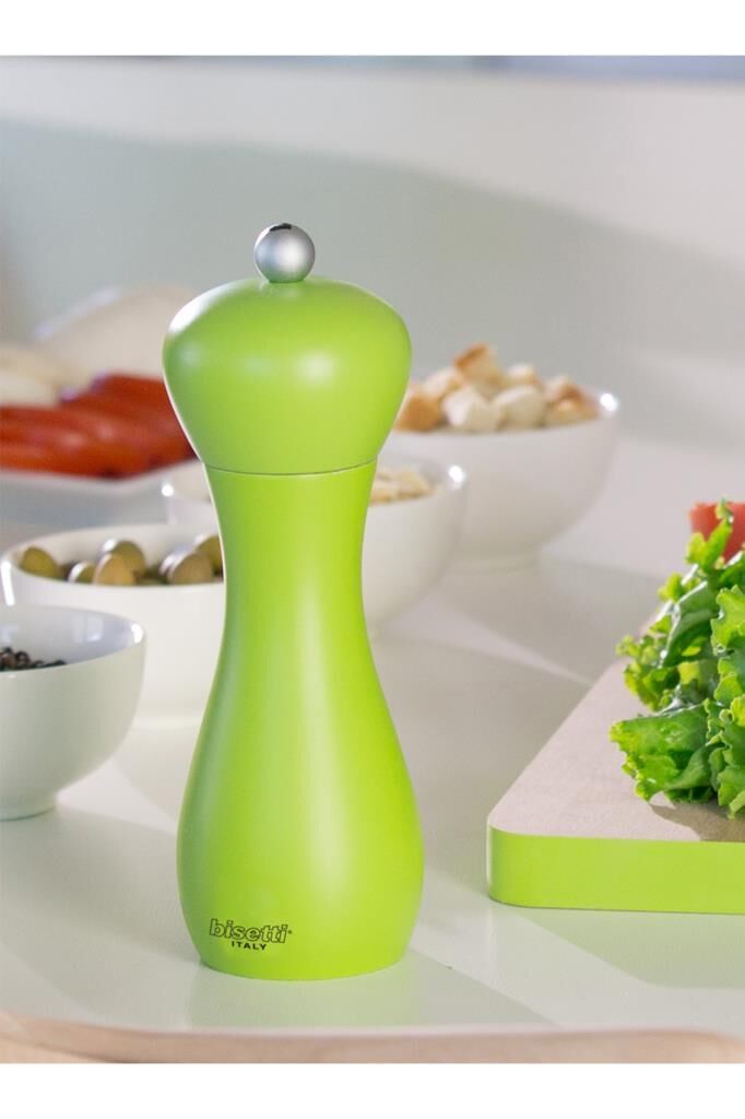 Bisetti Rimini Karabiber Değirmeni Açık Yeşil 18 cm