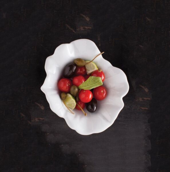 Güral Porselen Gastro Studio Yaprak Şekerlik - Kase 18 cm 6'lı