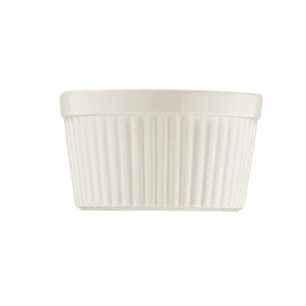Bonna Porselen Optiva Rölyefli Sufle Kabı 6'lı 10 cm
