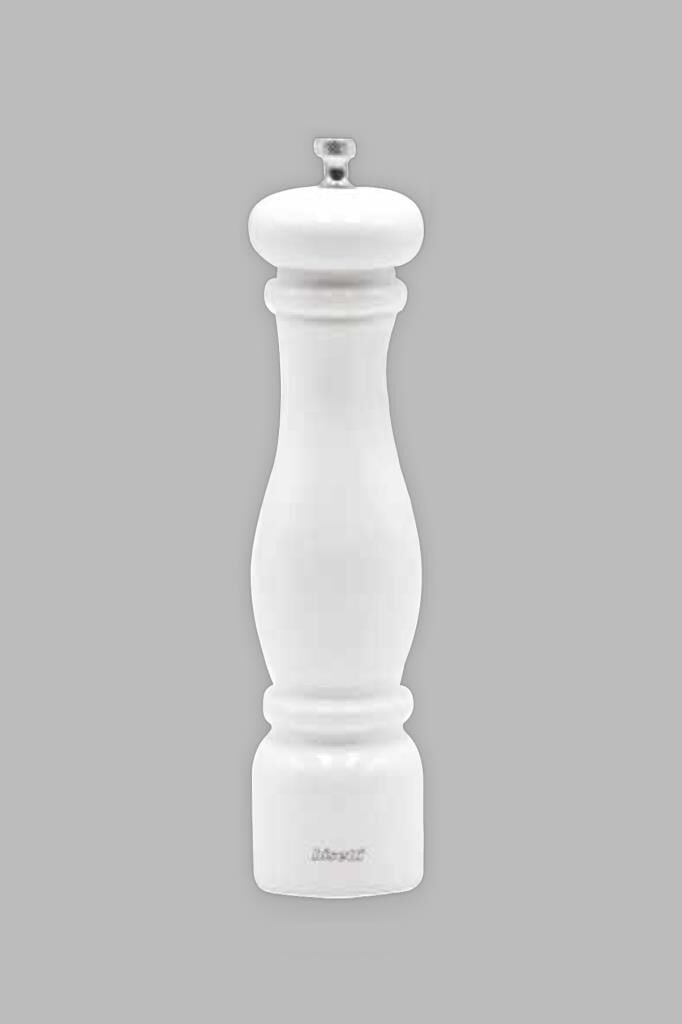 Bisetti İtaly Firenze Karabiber Değirmeni  Parlak Beyaz 32 cm