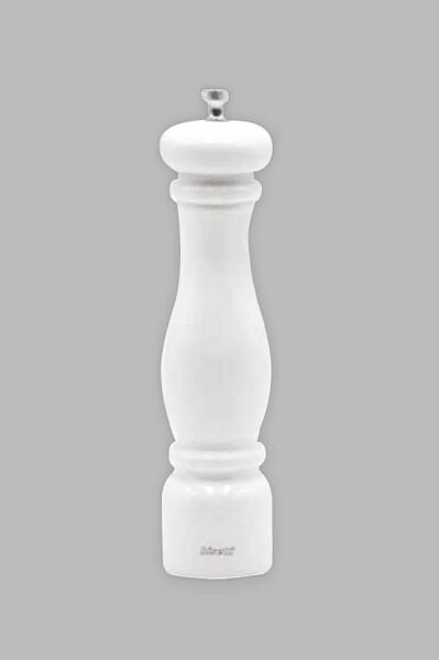 Bisetti İtaly Firenze Karabiber Değirmeni  Parlak Beyaz 32 cm