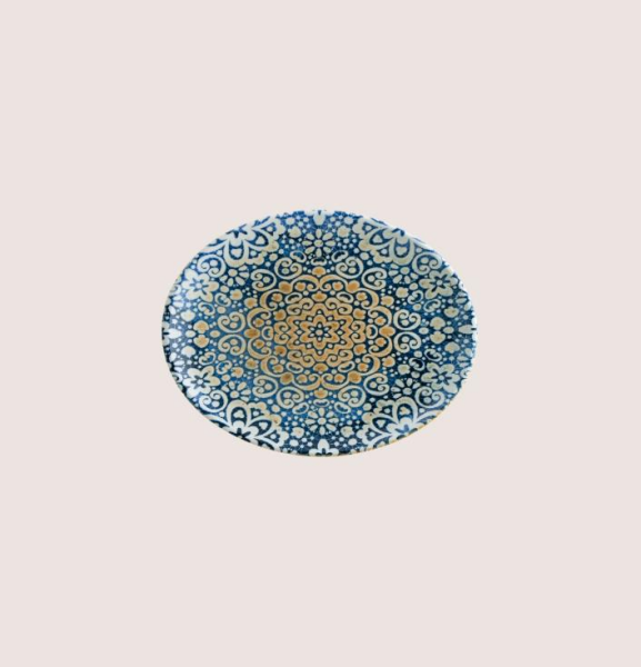 Bonna Porselen Alhambra Moove Oval Plate 25 cm 6'lı