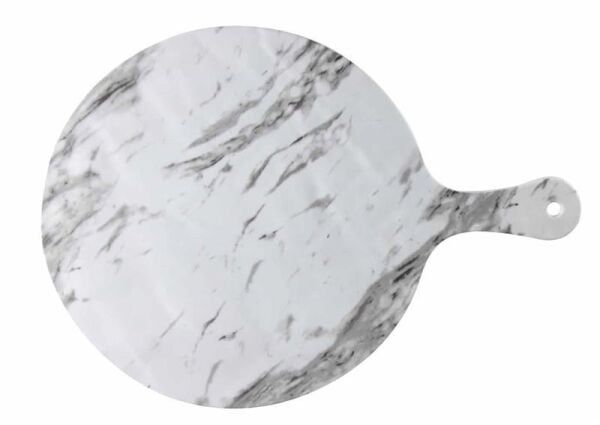 Globy Açık Büfe Melamin Mermer Desen Servis Sunum Tabağı 53,2x38 cm