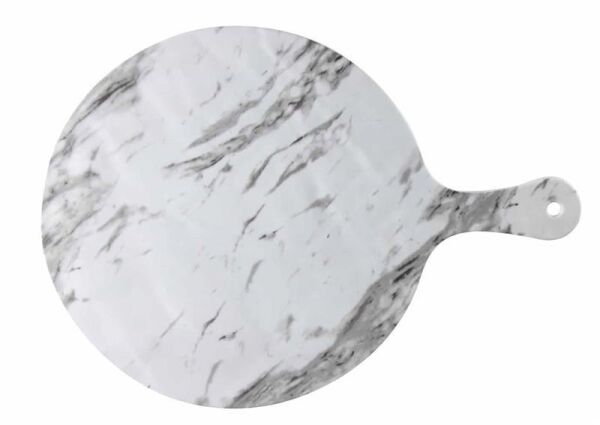 Globy Açık Büfe Melamin Mermer Desen Servis Sunum Tabağı 53,2x38 cm