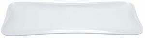 Globy Açık Büfe Melamin Sunum Tabağı Beyaz 53x19x2,6 cm