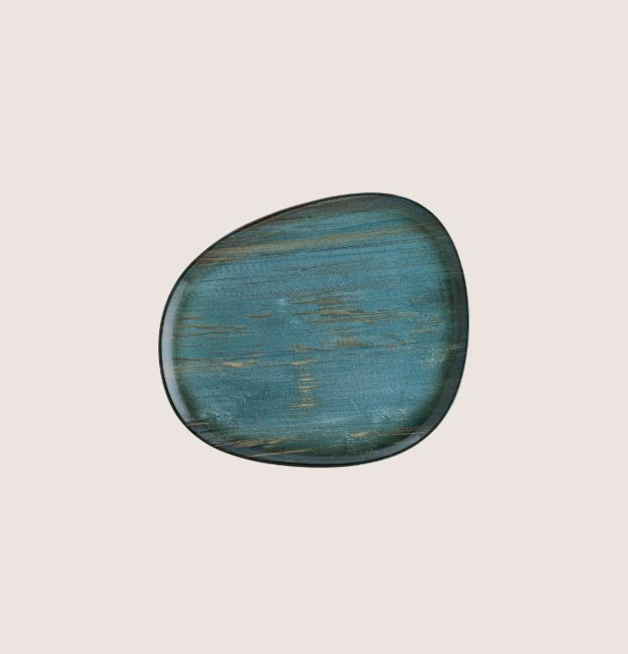 Bonna Porselen Madera Mint Vago Flat Plate 33 cm 6'lı